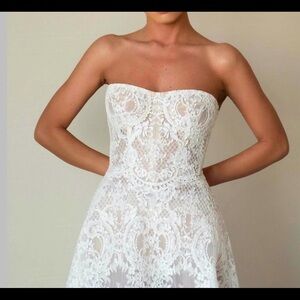 Dana Harel Italian lace corset a-line wedding gown